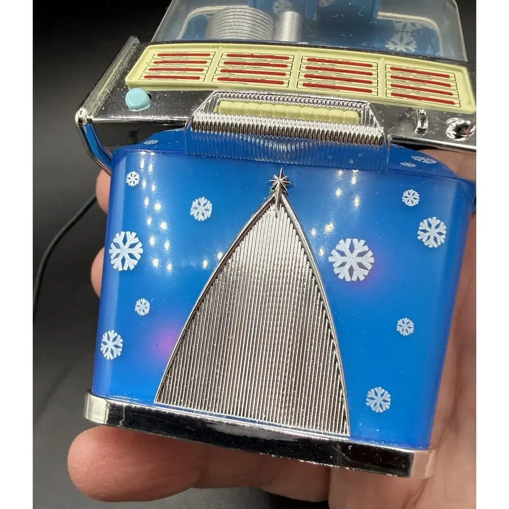 Hallmark Jolly Jukebox Ornament Magic Cord Light Sound No Box EUC -Lo24